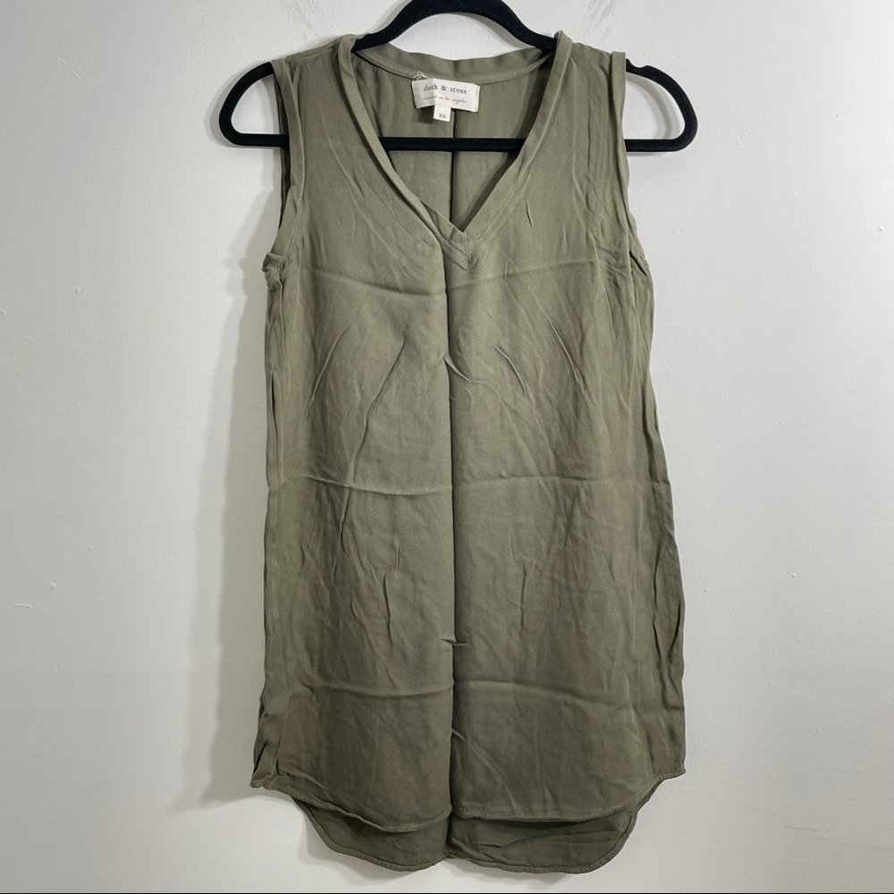 Cloth & Stone Olive Tunic Dress